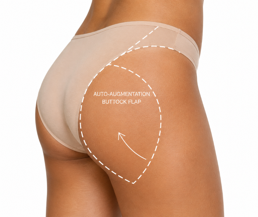 Auto-Augmentation Buttock Flap in Surat at Elegance Clinic
